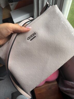 GUESS Off White Signature Crossbody Bag